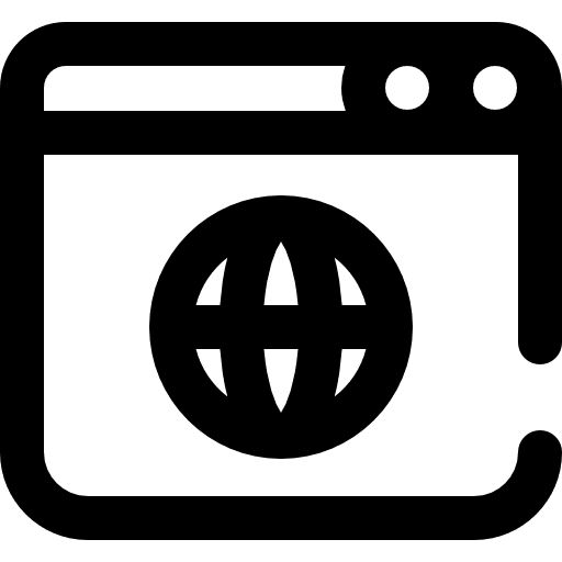 Website interface page multimedia icon