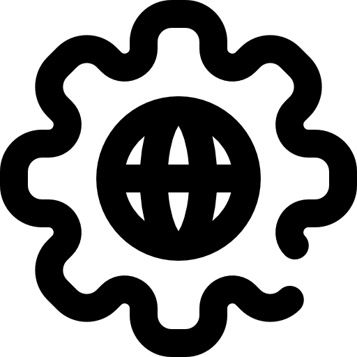 Globe signs globe earth grid icon