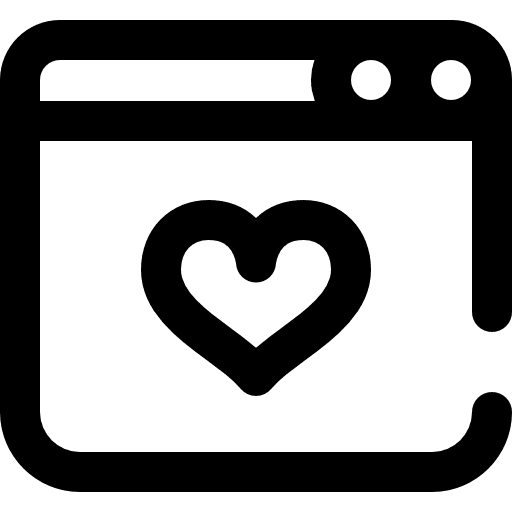 Website favourite shapes and symbols website icon
