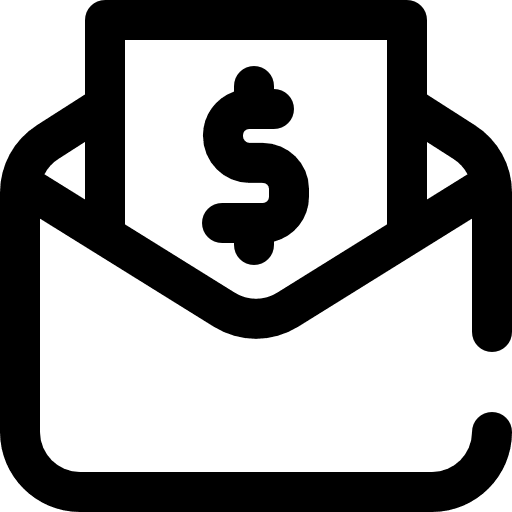 Bill letter mail envelope icon