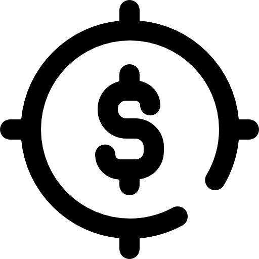Target target dollar symbol dollar icon