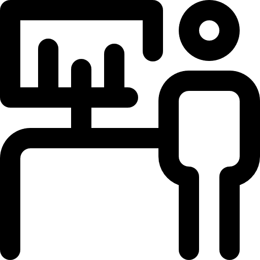 Testing people testing computer icon