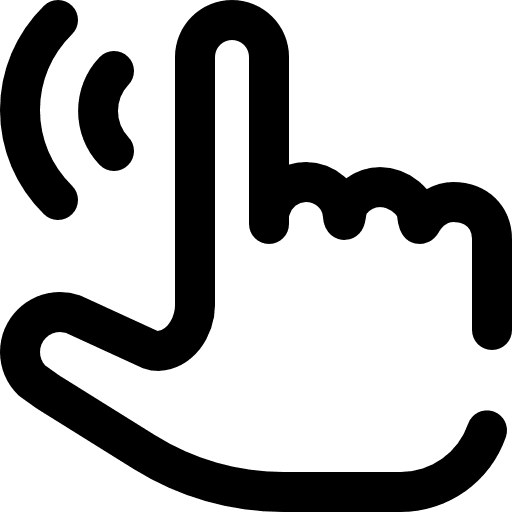 Touch screen tap touch screen finger icon