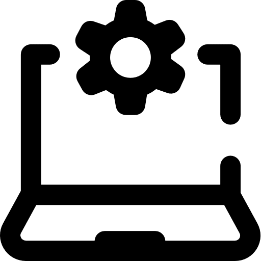 Web development multimedia multimedia option laptop icon