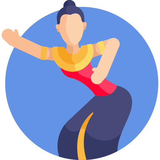 Traditional dance folk dancing people icon