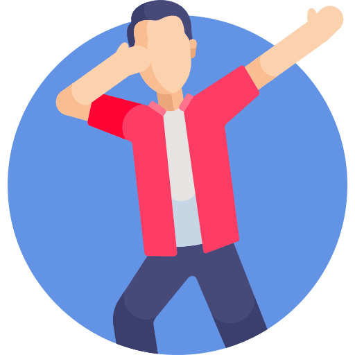 Dab dab dancing street dance icon