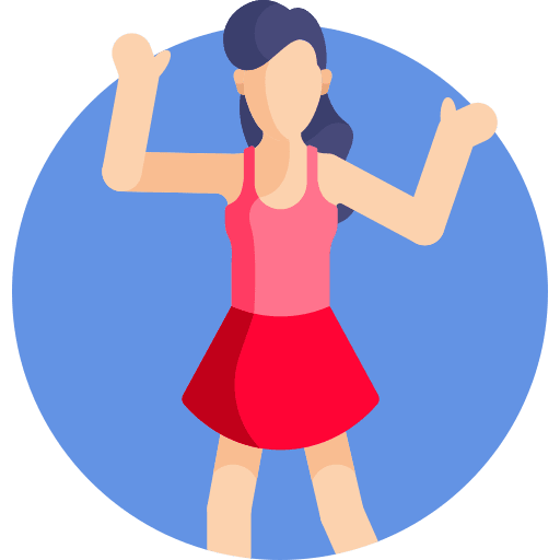 Dancer dance art and design dancer icon