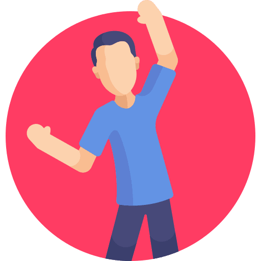 Dancing hobbies and free time music festival icon