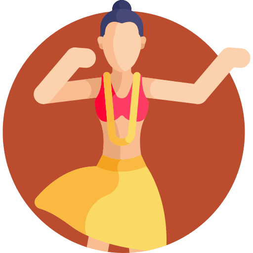 Hula festival art and design hawaii icon