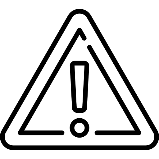 Caution exclamation caution mark icon