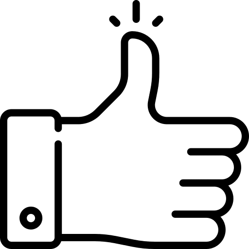 Thumbs up good job hands like button icon