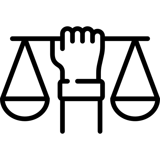 Balance laws scale judge icon