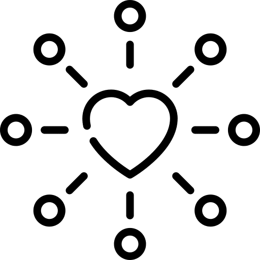 Heart love and romance shapes heart icon