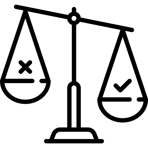 Scale law check balance icon