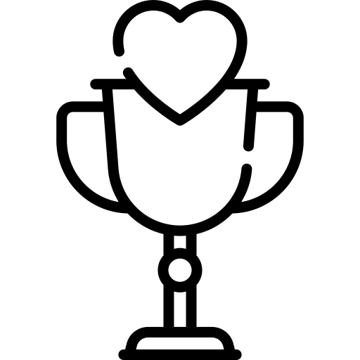 Cup winner sports and competition award icon