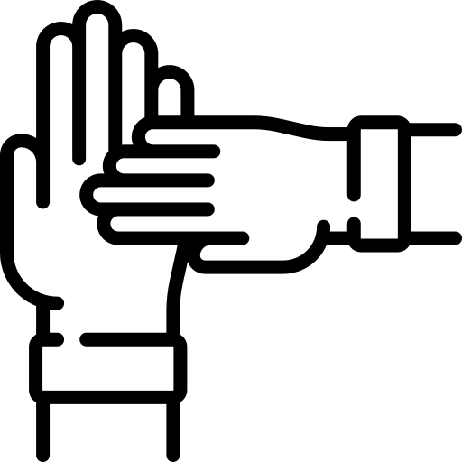 Hands collaboration group hands and gestures icon