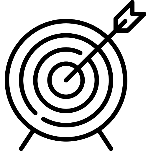 Target business and finance competition seo and web icon