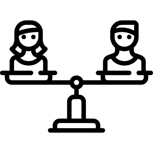 Scale people candidate human resources icon