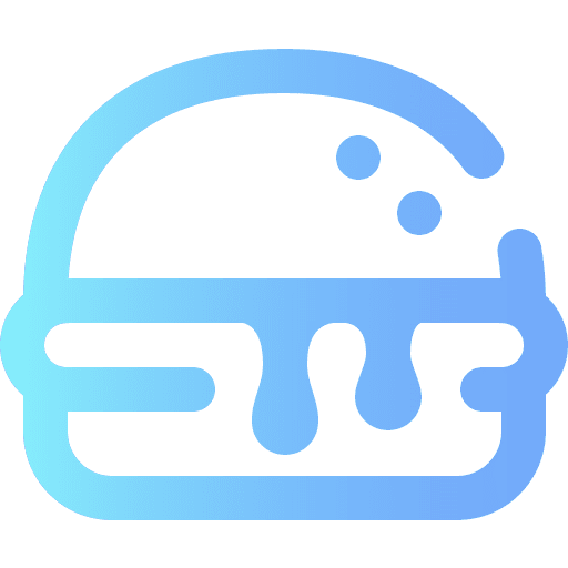 Burger beef fast food menu icon