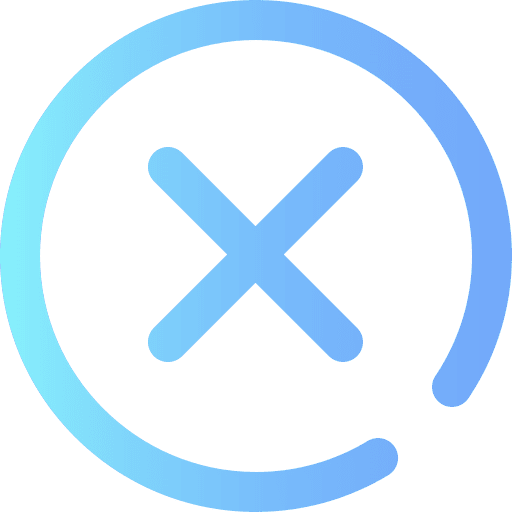 Cancel error cross close icon