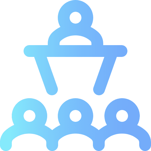 Conference classroom training learning icon
