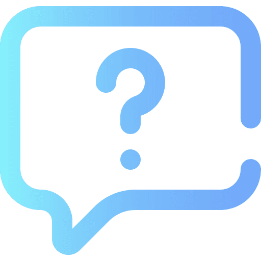 Question guess button speech bubble icon