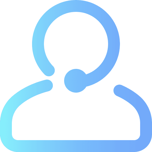 Support man call center telemarketer icon