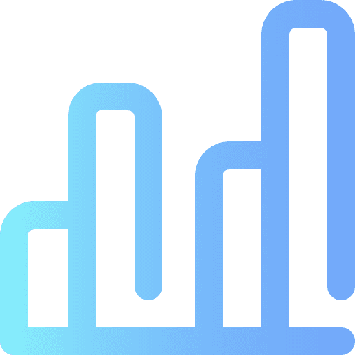 Bar chart graphic business bar graph icon