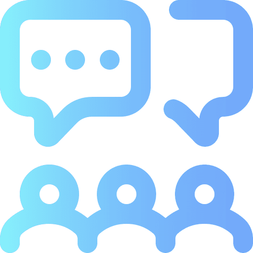 Meeting profile conference chat icon