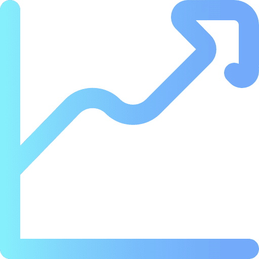 Profits profits line chart graphic icon