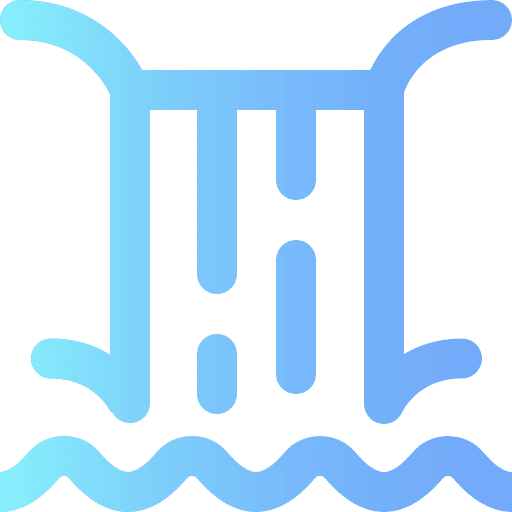 Waterfall natural waterfall water icon