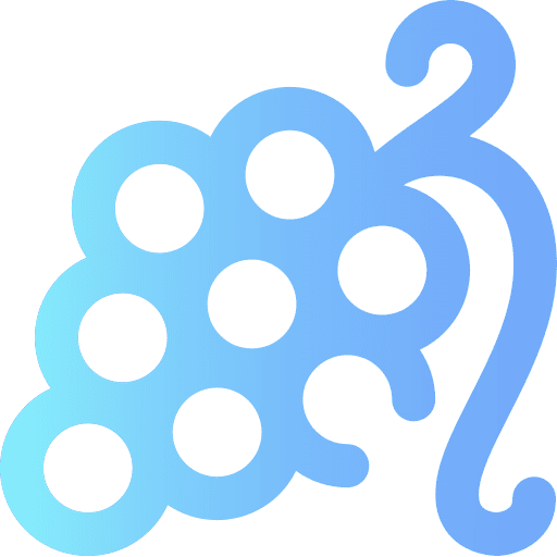 Grapes food and restaurant fruit fruits icon