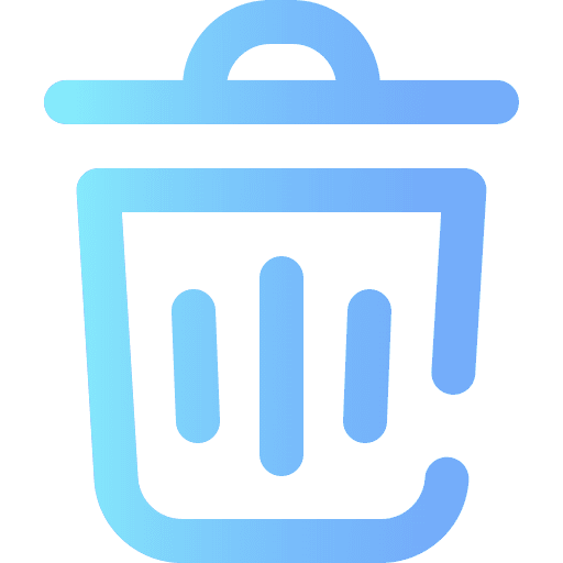 Trash trash tools and utensils bin icon