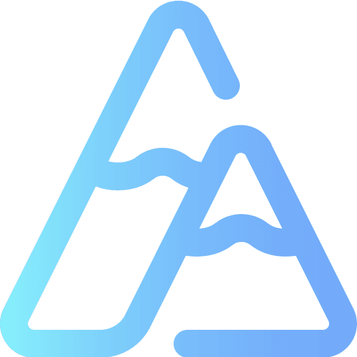 Mountain landscape altitude mountains icon