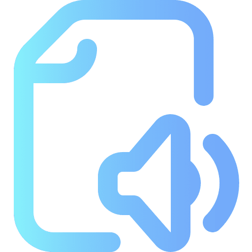 Audio file music and multimedia audio interface icon