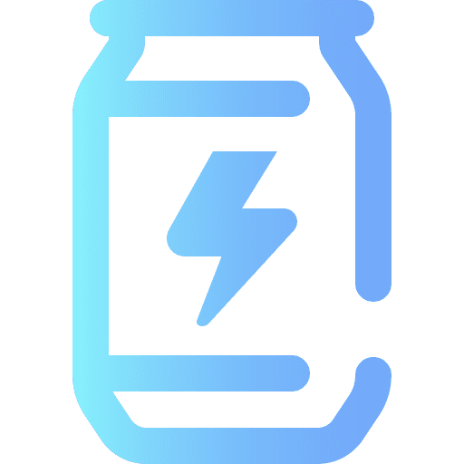 Energy drink energetic powerful drinks icon