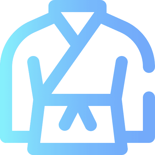 Karate oriental fashion kimono icon
