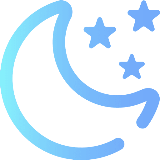 Night meteorology stars night icon