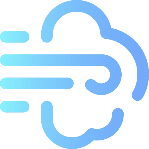 Wind breeze winter wind icon