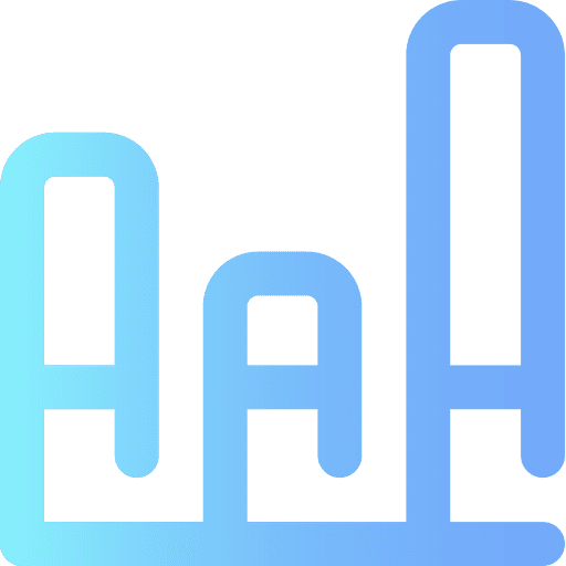 Bar chart bar graph graphic business and finance icon