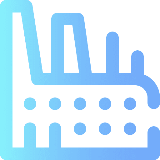 Factory contamination landscape factory icon