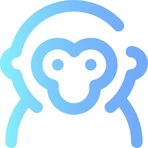 Monkey monkey mammal zoo icon