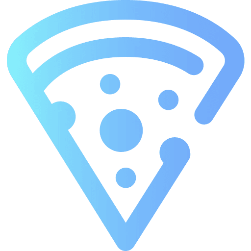 Pizza dough food italian food icon