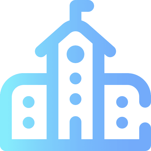 School education buildings architecture and city icon