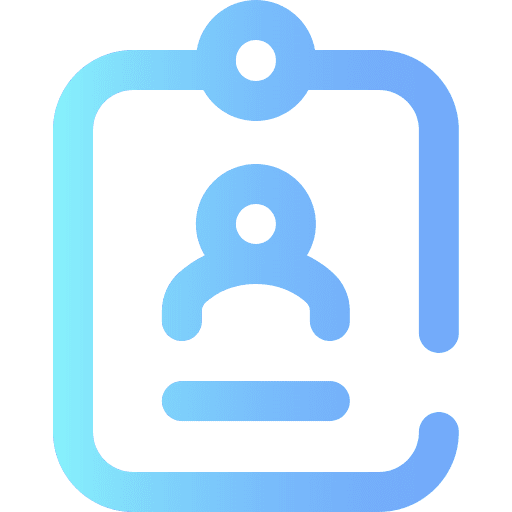 Id card identification identity pass icon