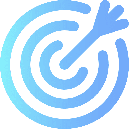 Target dart board targeting target icon