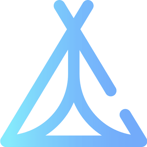 Tent nature tent village icon