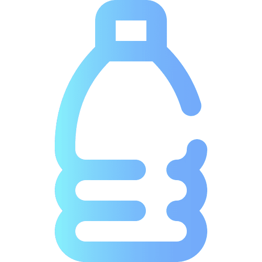 Water bottle food and restaurant water icon