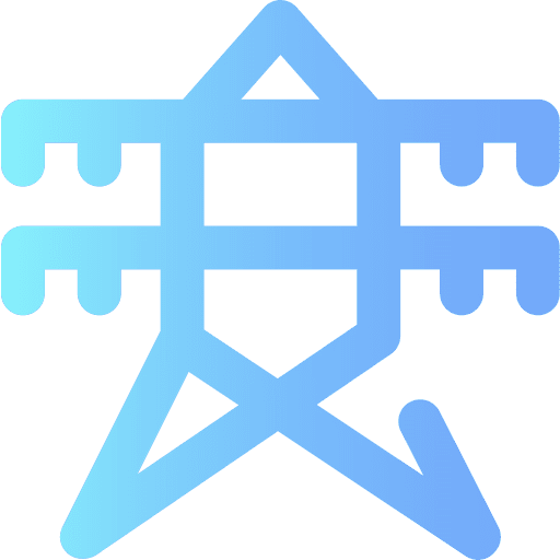 Electric tower electricity ecology and environment electric tower icon