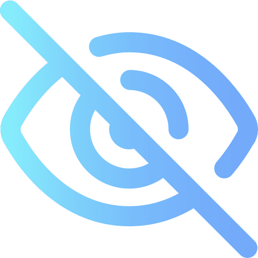 Hide eye interface ui icon